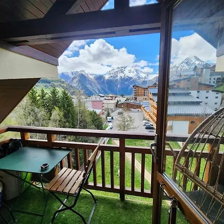 Vue Carte Postale Aux 2 Alpes Apartment *